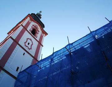 Druhá etapa opravy fasády kostela sv. Václava