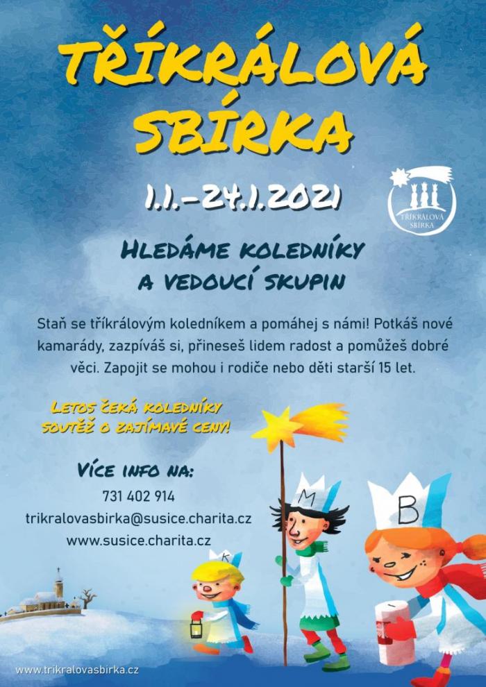 Tříkrálová sbírka - hledáme koledníky